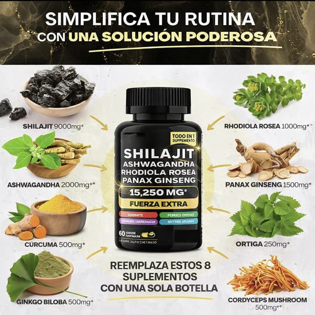 Shilajit Ultra Energy – Fuerza natural que se siente cada día